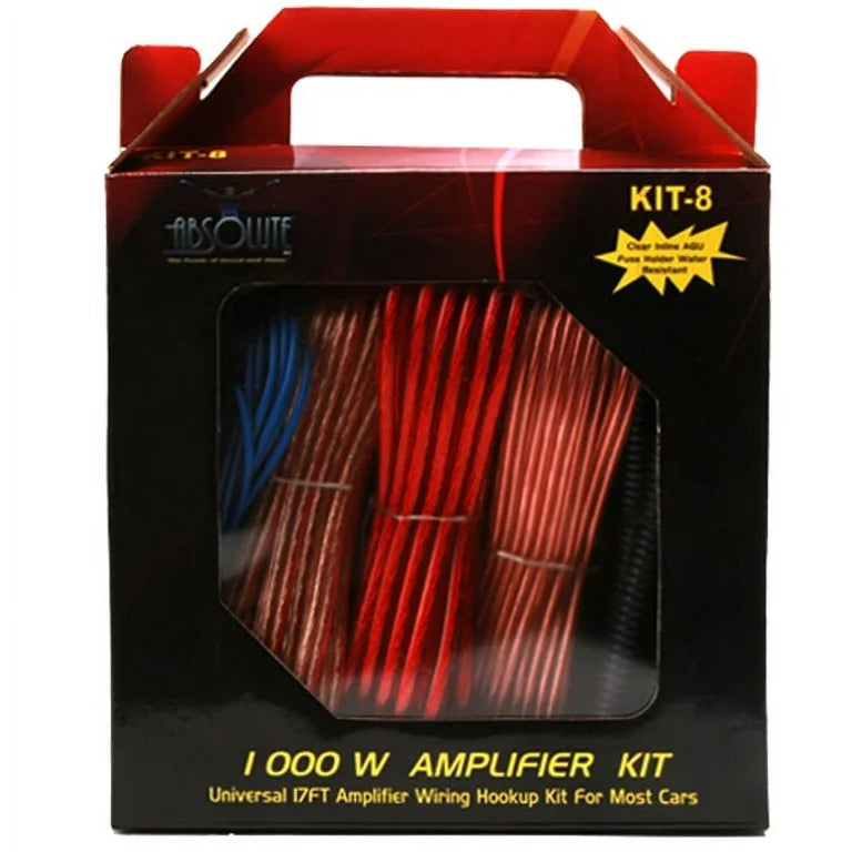 Cerwin Vega H800.4D HED 4-Ch 800W Full Class-D Amplifier + 8 Gauge Amp Kit