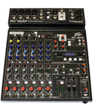 Peavey PV 10 AT 120US Compact 10 Channel Mixer with Bluetooth and Antares Auto-Tune