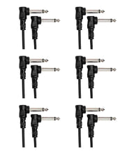 Charger l&#39;image dans la galerie, Hosa CFS-106, 6 Inch Molded Right-Angle Guitar Patch Cable Package (6 Pack)