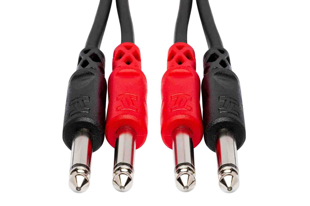 Hosa Stereo Interconnect Cable, Dual 1/4 in TS to Same