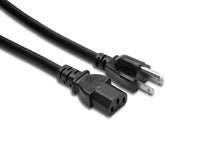 Load image into Gallery viewer, Hosa PWC-415, 14 AWG, IEC C13 to NEMA 5-15P Power Cord - 15 Feet