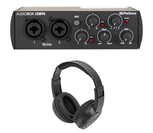 Load image into Gallery viewer, PRESONUS AUDIOBOX 96 2x2 Audio 2.0 Recording Interface + Samson SR350 Headphones