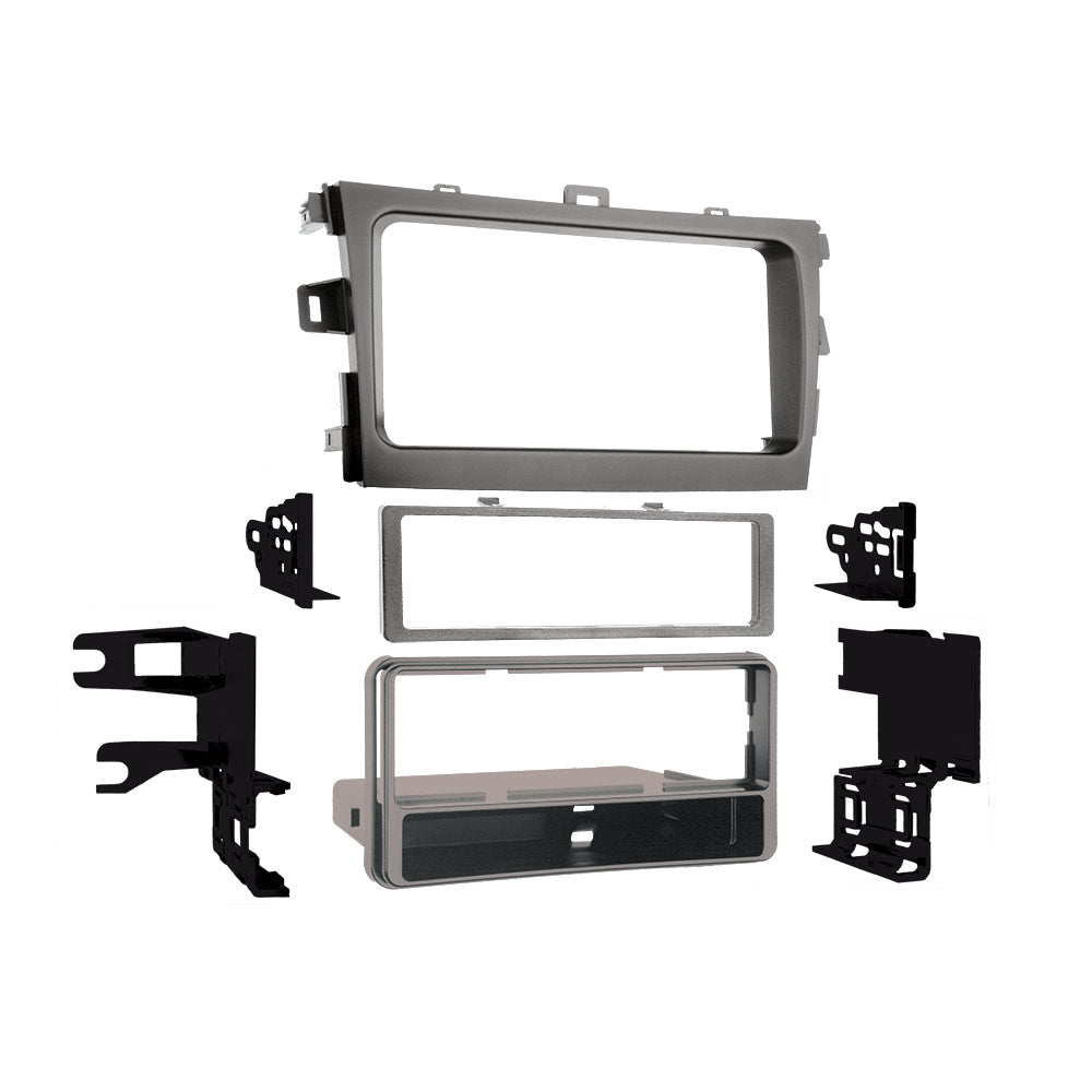 Metra 99-8223 Single-DIN Car Stereo Silver Dash Kit - Compatible Fits for Toyota Corolla 2009-2013