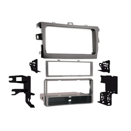 Metra 99-8223 Single-DIN Car Stereo Silver Dash Kit - Compatible Fits for Toyota Corolla 2009-2013