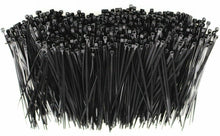 Load image into Gallery viewer, American Terminal 500 pcs 8-Inch Heavy Duty Strong Black Nylon Cable Ties