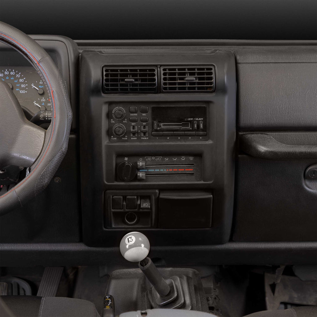 Metra 95-6549 Double DIN Dash Kit Fits Jeep Wrangler TJ 1997-2002 Bundle