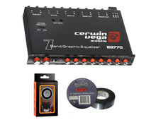 Charger l&#39;image dans la galerie, Cerwin Vega EQ777 7-Band Graphic Equalizer with Auxiliary Input+ Free Absolute Electrical Tape+ Phone Holder