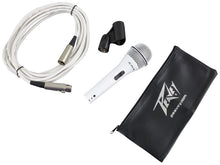 Charger l&#39;image dans la galerie, Peavey PVI 2W Cardioid Unidirectional Dynamic Vocal Microphone with XLR Cable - White