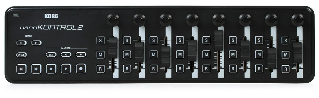 KORG nanoKONTROL2 USB Slim-Line USB Midi Control Surface in Black NANOKON2BK