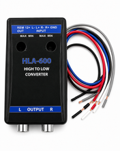 Load image into Gallery viewer, 2 Absolute HLA600 2-Ch High-to-Low Line Output Converter Adjustable Speaker Level to RCA Converter