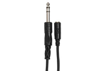 Load image into Gallery viewer, Hosa MHE-325 Headphone Adaptor Cable 3.5 mm TRS to 1/4 in TRS - 25 Feet