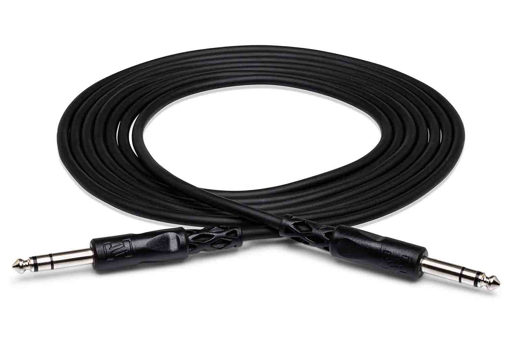 Hosa CSS-103 Balanced Interconnect Cable, 1/4 in TRS to Same - 3FT