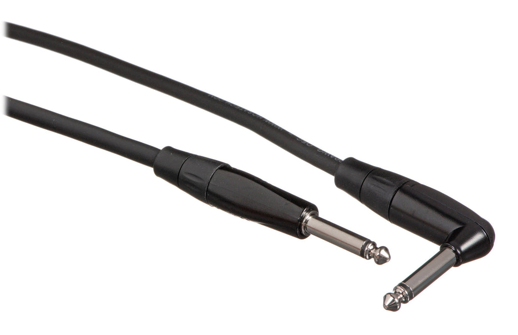 Hosa HGTR-0, REAN Straight to Right-Angle Pro Guitar Cable - 5 Ft, 20 Ft, 25 Ft