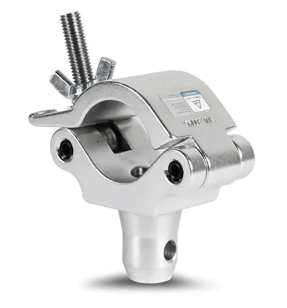 Galaxy Stage GS-C114PS Half Coupler Conical Clamp Silver 660 lb Load Capacity TUV Approved Fits 48-51mm Truss