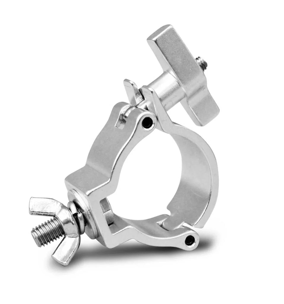 8 Galaxy Stage GS-C113PS Mini Light Duty Clamp Silver Lightweight Truss Mount Clamp for Lighting Fixtures