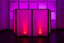 Load image into Gallery viewer, Headliner Santa Monica Portable DJ Facade with 2 WaferPar HEX 5 MKII Low Profile Wash Lights