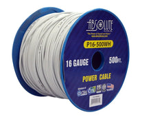 Load image into Gallery viewer, Absolute USA P16-500WH 16 Gauge 500-Feet Spool Power Wire Cable (White)