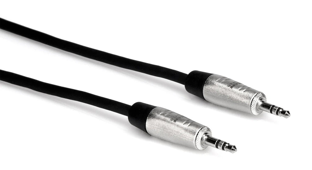 Hosa HMM-0, 3.5mm TRS to 3.5mm TRS Pro Stereo Interconnect Cable - 3 ft, 5 ft, 10 ft, 15 ft