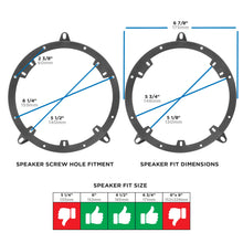 Load image into Gallery viewer, Metra 82-9102 Speaker Adapter 6 to 6 3/4in - Compatible Fits for AUDI A3 A4 1996-2001