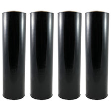Load image into Gallery viewer, 18" x 1500 80 Gauge 4 Rolls Pallet Wrap Stretch Film Hand Shrink Wrap 1500SQFT Black