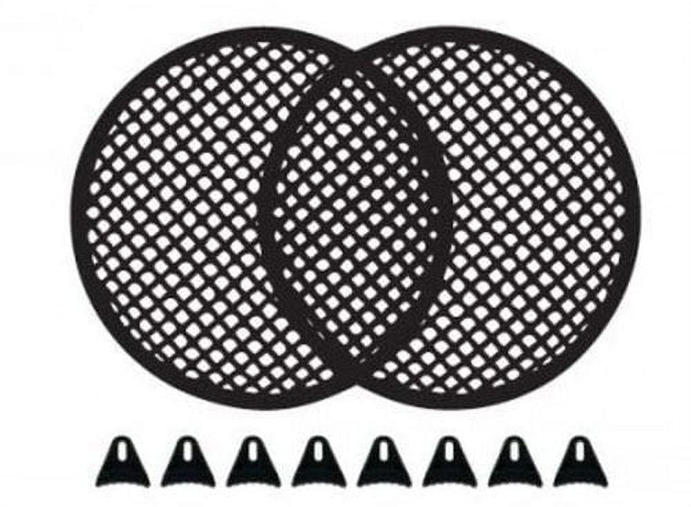 1-Pair 10" Speaker Waffle Clipless Grill for Speakers Woofers GR-10