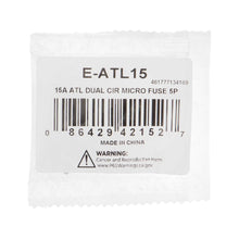Charger l'image dans la galerie, Install Bay E-ATL15 15 Amp ATL Dual Circuit Micro Fuses - 5 Pack