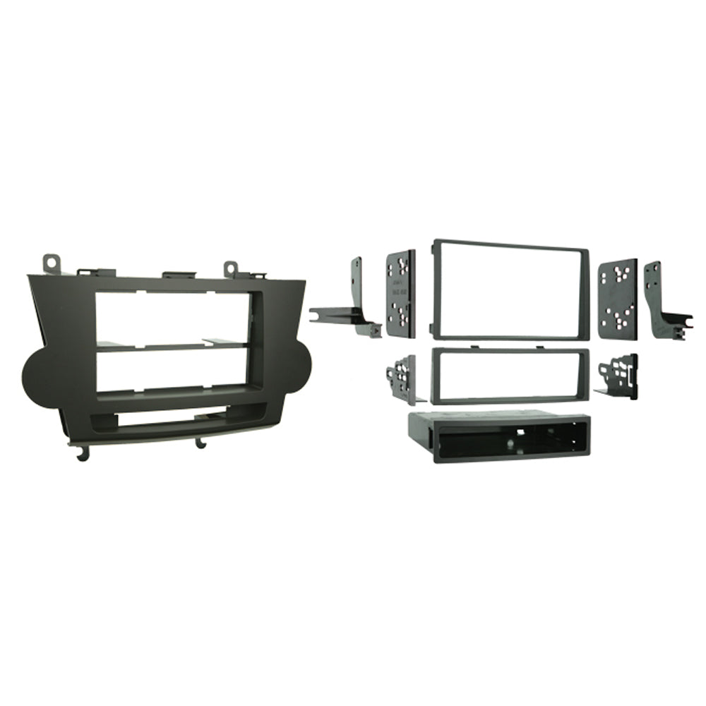 Metra 99-8222BR Single/Double-DIN Car Stereo Dash Kit - Compatible Fits for Toyota Highlander (w/o NAV) 2008-2012