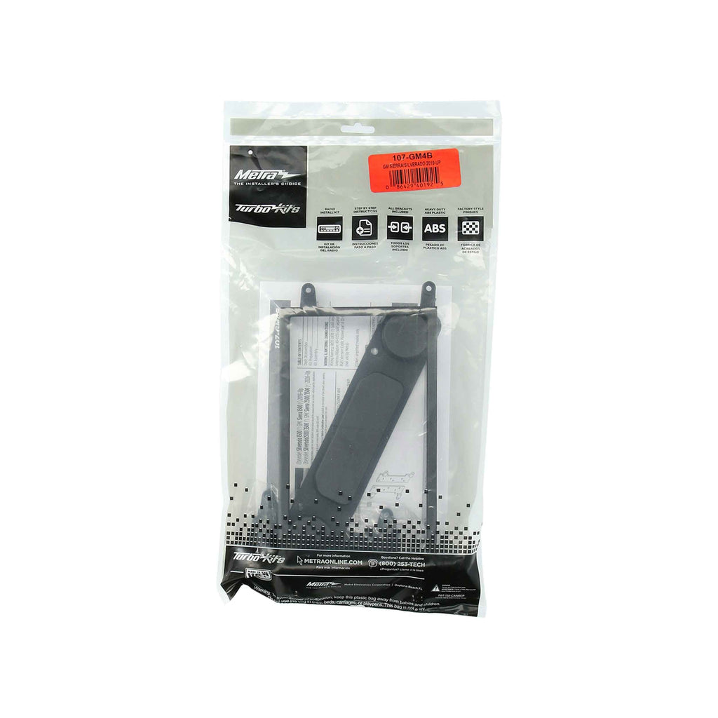 Metra 107-GM4B Double DIN Dash Kit - Compatible Fits for GM Trucks Chevy/GMC Silverado/Sierra 1500/2500/3500 2019-Up