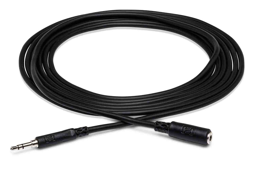 Hosa MHE-110 Headphone Extension Cable, 3.5 mm TRS to 3.5 mm TRS - 10 Feet