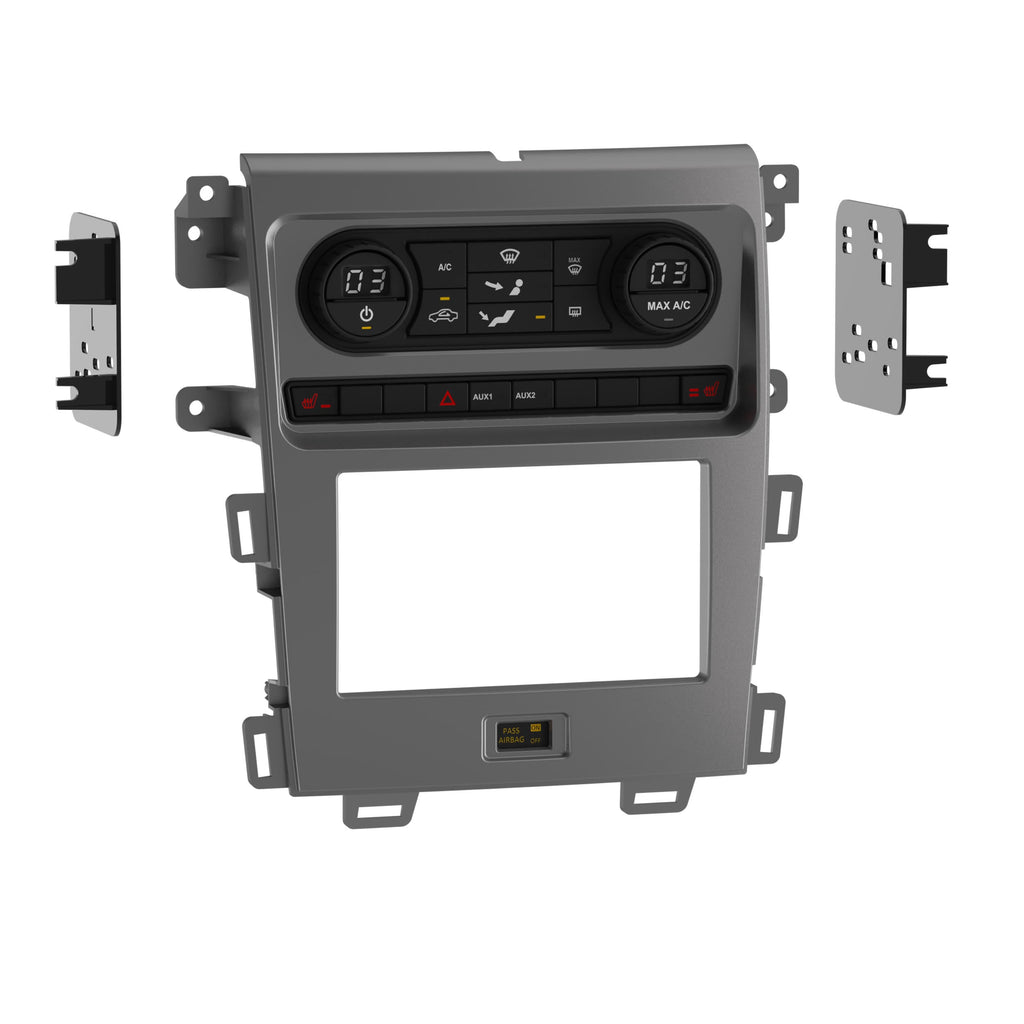 Metra 99-5855CH Turbo Tact Dash Kit - Compatible Fits for Ford Edge 2011-14 (with sngl-zone climate cntrl)