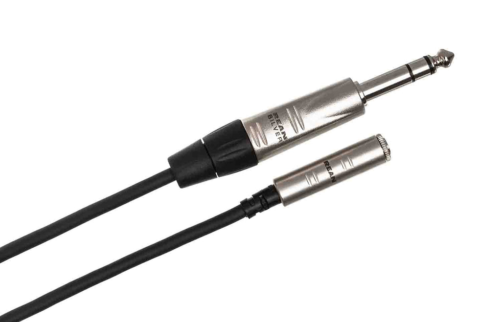 Hosa HXMS-010, 3.5mm Female to 1/4-Inch Male Pro Headphone Adaptor Cable - 10 Feet