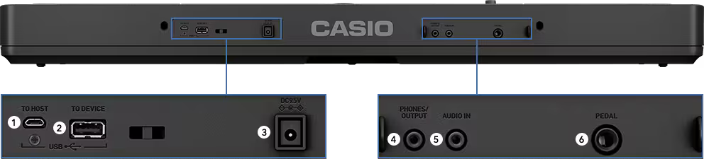 Casio CT-S400 61-key Ultra-Portable Arranger Keyboard - Black