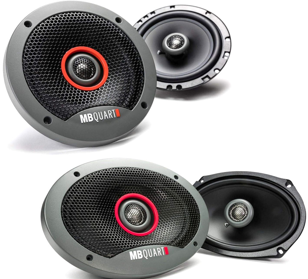 MB QUART FKB169 6x9" 300W Coaxial Car Speakers & FKB116 6.5" 240W Coaxial Car Speakers