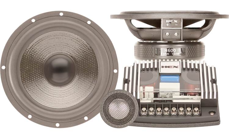 Diamond Audio H600A HEX Series 6.75” 2-Way Component Set w/Aluminum Dome Tweeter