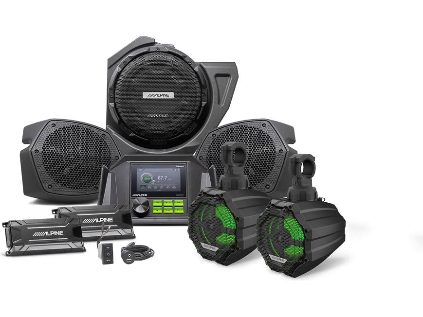 Alpine PSS-PRZR Complete 9-Speaker 600W RMS Weather-Resistant Sound System