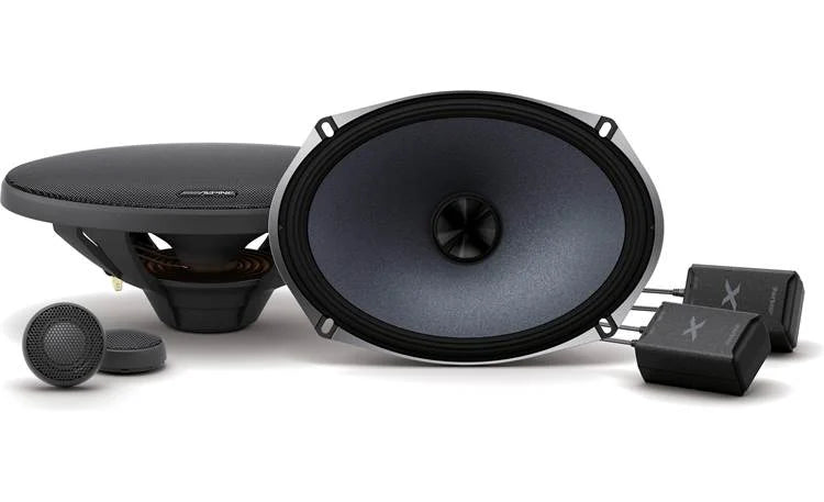 (2) Pairs ALPINE X-S69C 6x9" 360 Watt Type-X Component Car Speakers