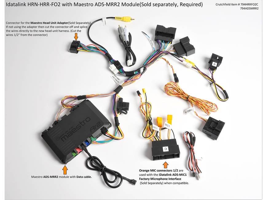 iDatalink Maestro HRN-HRR-FO2 Vehicle-specific Harness