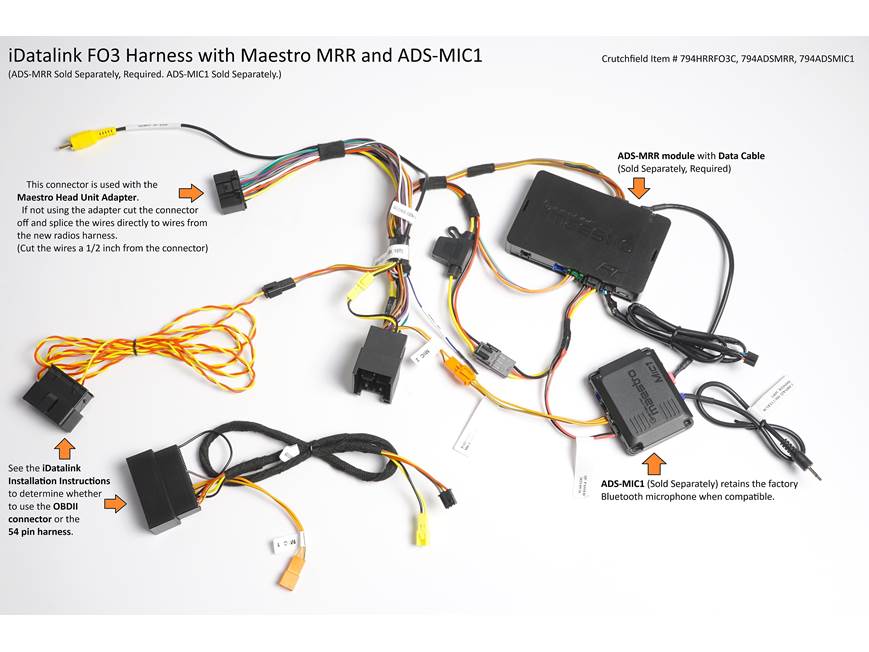 iDatalink Maestro HRN-HRR-FO3 Vehicle-specific Wiring Harness