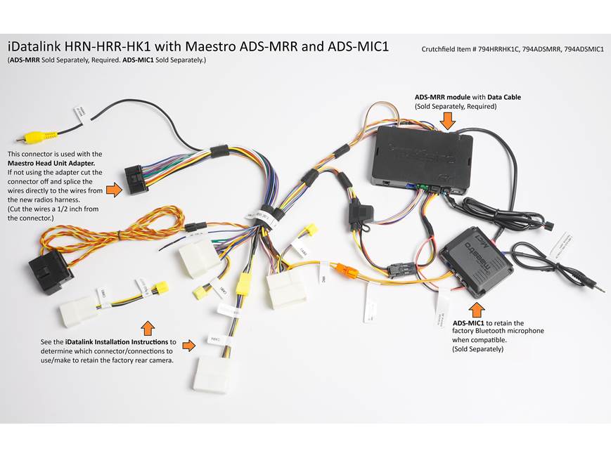iDatalink Maestro HRN-HRR-HK1 Vehicle-Specific Harness