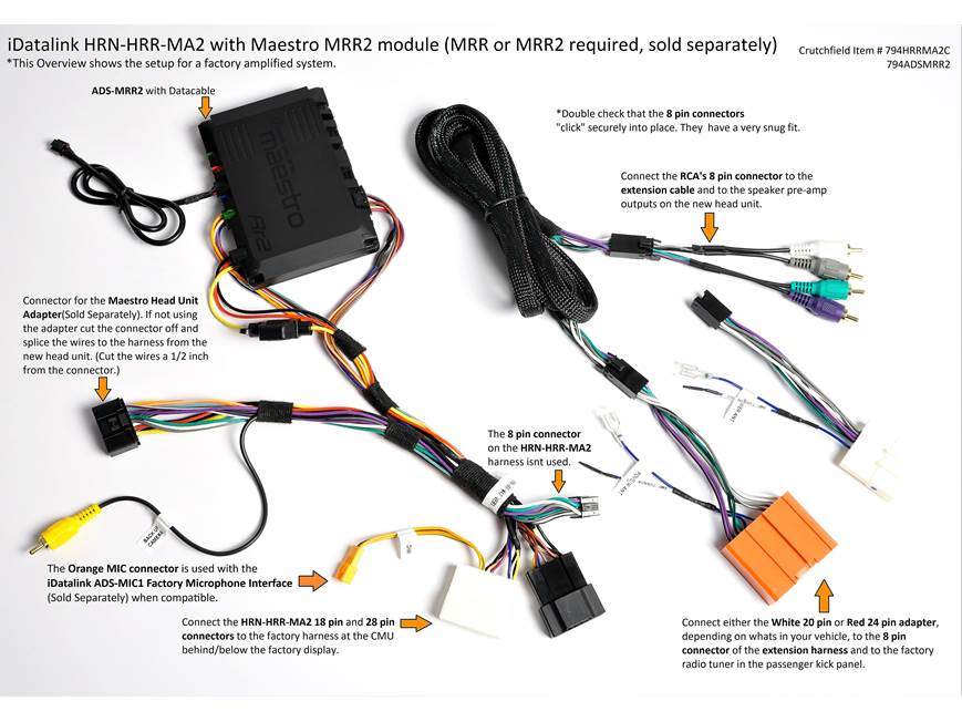 iDatalink Maestro HRN-HRR-MA2 Wiring Harness