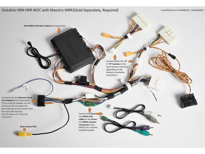 iDatalink Maestro HRN-HRR-NI2 Vehicle-specific Harness