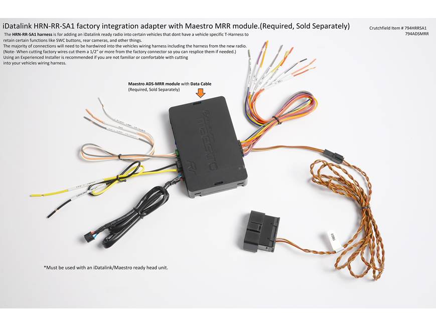 iDatalink Maestro HRN-RR-SA1 Wiring Harness