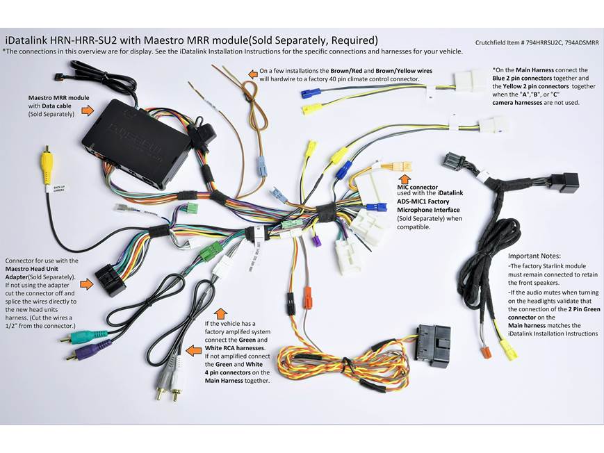 iDatalink Maestro HRN-HRR-SU2 Vehicle-specific Harness