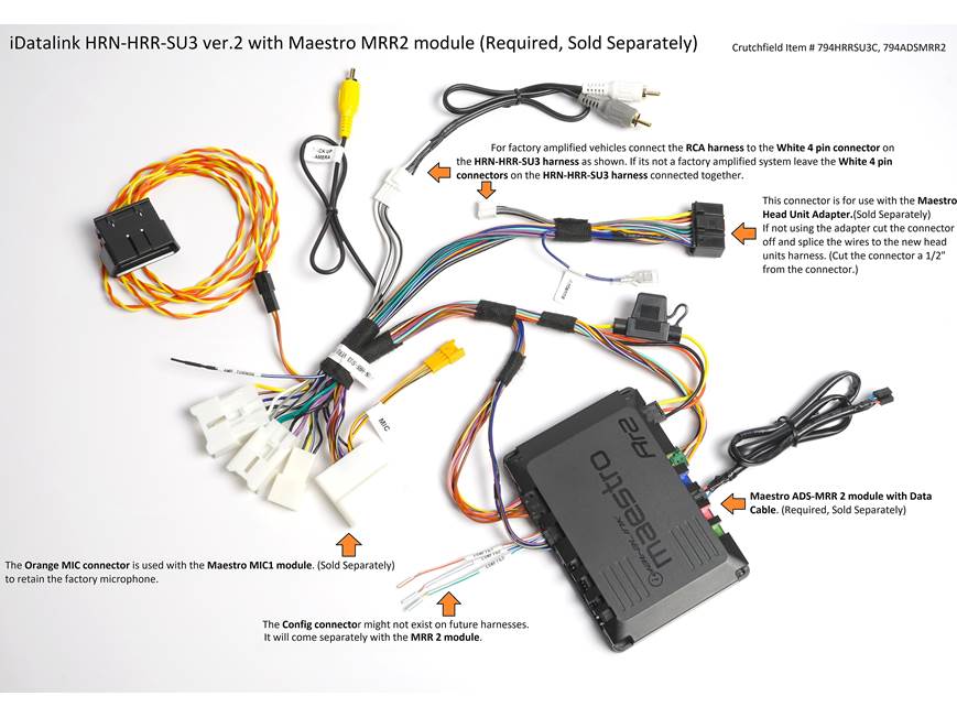 iDatalink Maestro HRN-HRR-SU3 Vehicle-specific Harness