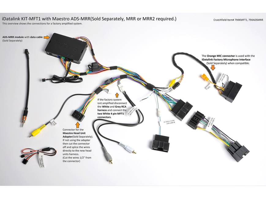 iDatalink Maestro KIT-MFT1 Dash and Wiring Kit