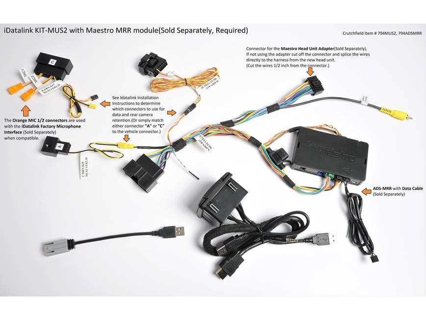 iDatalink Maestro KIT-MUS2 Dash and Wiring Kit