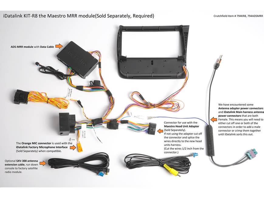iDatalink Maestro KIT-R8 Dash and Wiring Kit