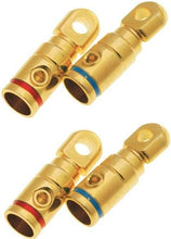 Charger l&#39;image dans la galerie, Absolute GRT102-4 2 Pair 2 Gauge Gold Power Ring Terminal