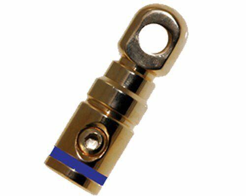 Absolute GRT108-1B Blue Band 8 Gauge Chrome Power Ring Terminal