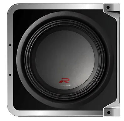 2 Alpine R-SB12V Loaded 12" 750w R-W12D4 Subwoofers + Ported Sub Enclosure Box